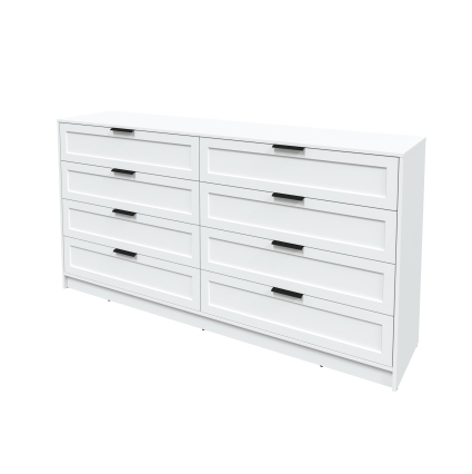 Kомод Тренд КТ-К197 (Белый ЛДСП/ Белый ЛМДФ) Ш1965 В1020 Г451